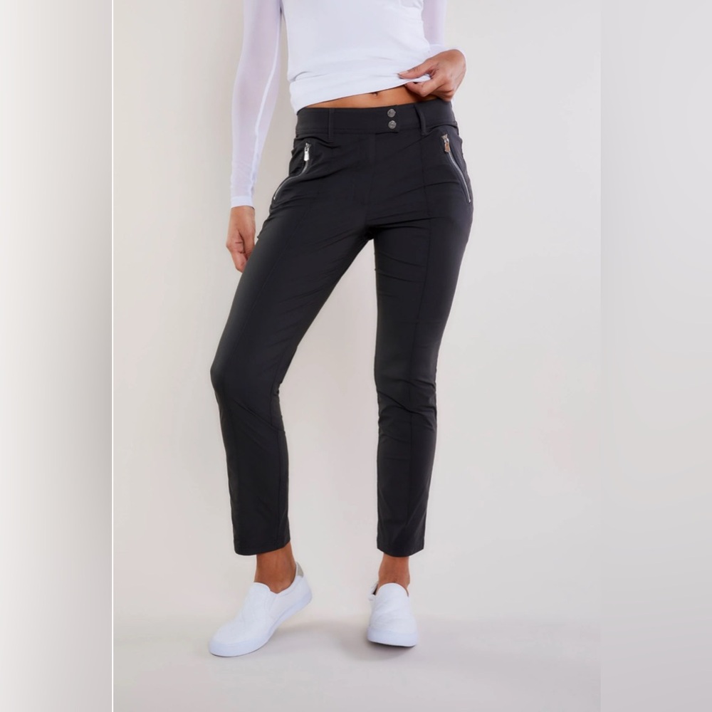 Peggy Grey Zippered Pants- Anatomie Size Small